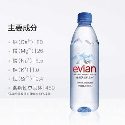 法国依云矿泉水500ml 商品图2
