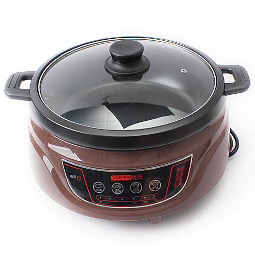 优阳多功能电火锅圆形电炒锅KT-130C C26 商品图0