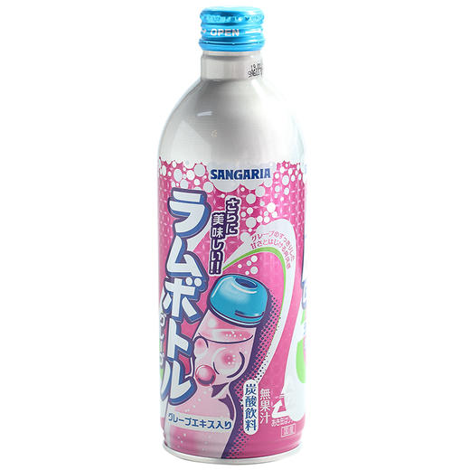 三佳利牌葡萄味碳酸饮料500ml 商品图0