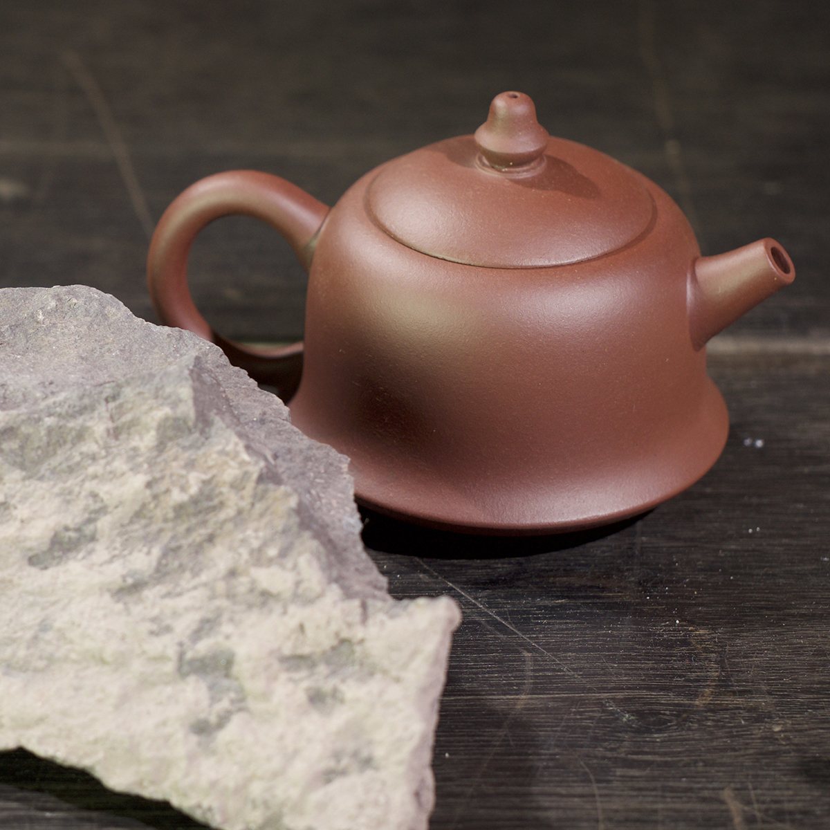 郭建平丨原矿紫泥手工汉钟紫砂壶230ml配礼盒与证书