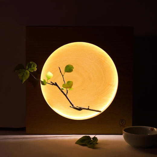 中秋好礼 | 满月灯/弦月灯，珍贵实木制作，添一分阴晴圆缺的诗意 商品图0