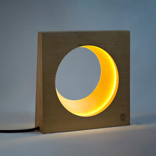 中秋好礼 | 满月灯/弦月灯，珍贵实木制作，添一分阴晴圆缺的诗意 商品图3