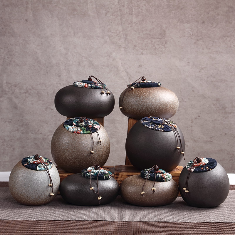 「茶叶罐」仿古创意粗陶罐