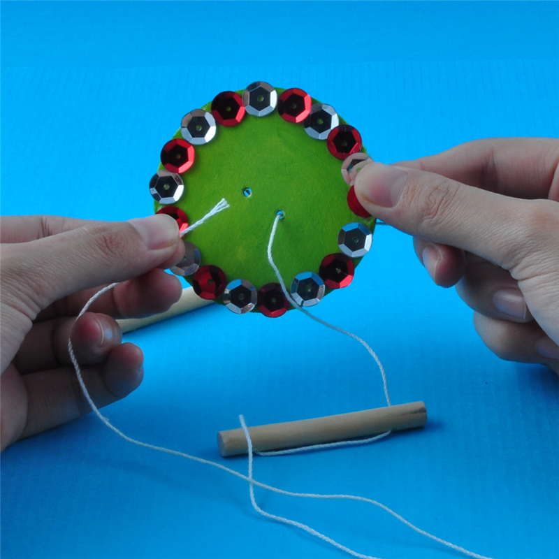 幼儿园课堂手工diy创意手工木质转转乐材料包