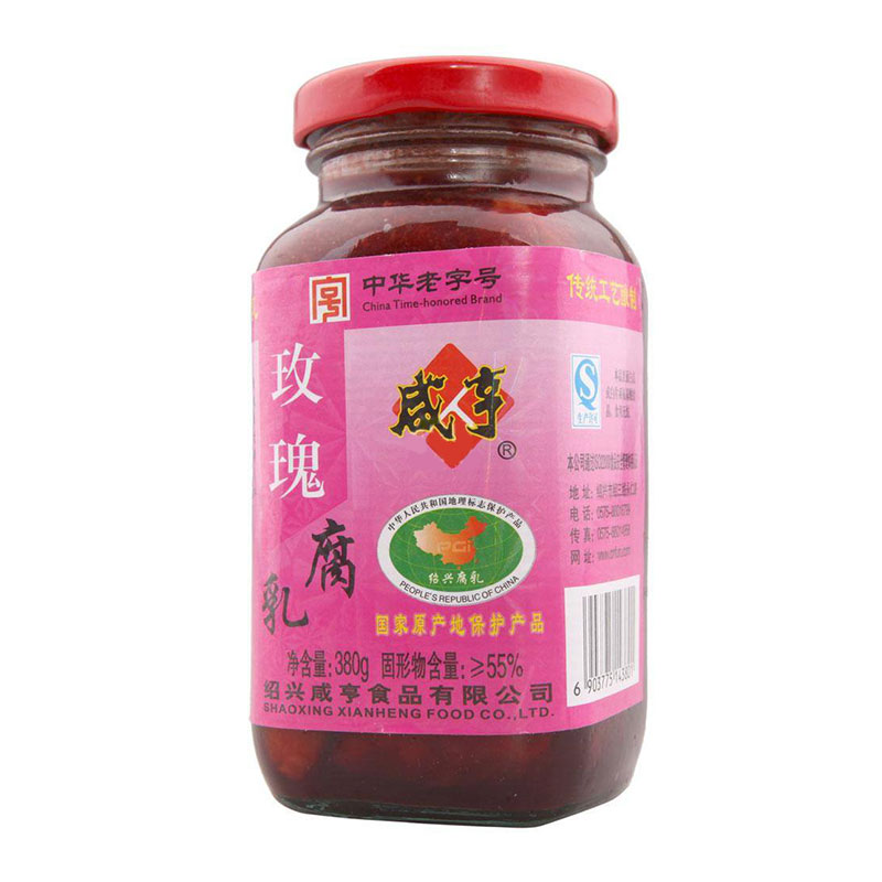 咸亨玫瑰腐乳380g/瓶