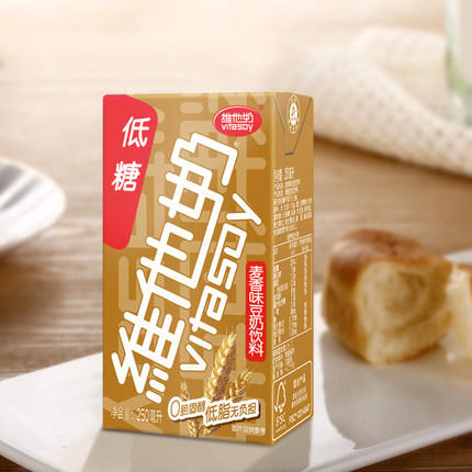 维他奶低糖(麦香味)250ml 商品图1
