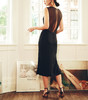 AtelierMissLu / Delia 黑色拼纱礼服裙 商品缩略图6