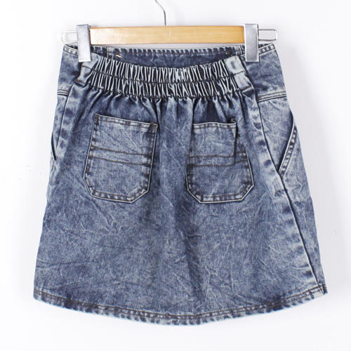 均码蓝色牛仔半身裙a字高腰显瘦包臀裙一步裙B88 商品图1