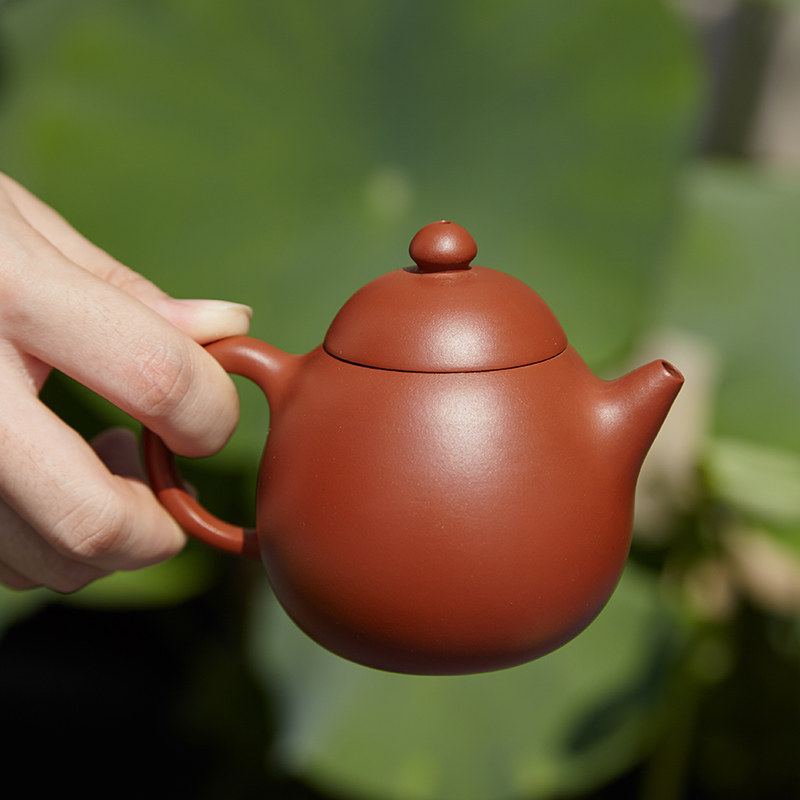 郭建平丨原矿老段泥茄段壶 段泥手工紫砂壶 约210ml