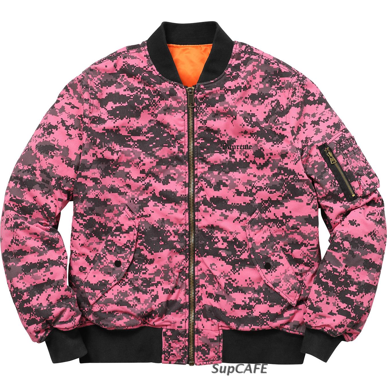 supreme 現貨 17fw digi camo ma-1 數碼迷彩雙面夾克飛行員