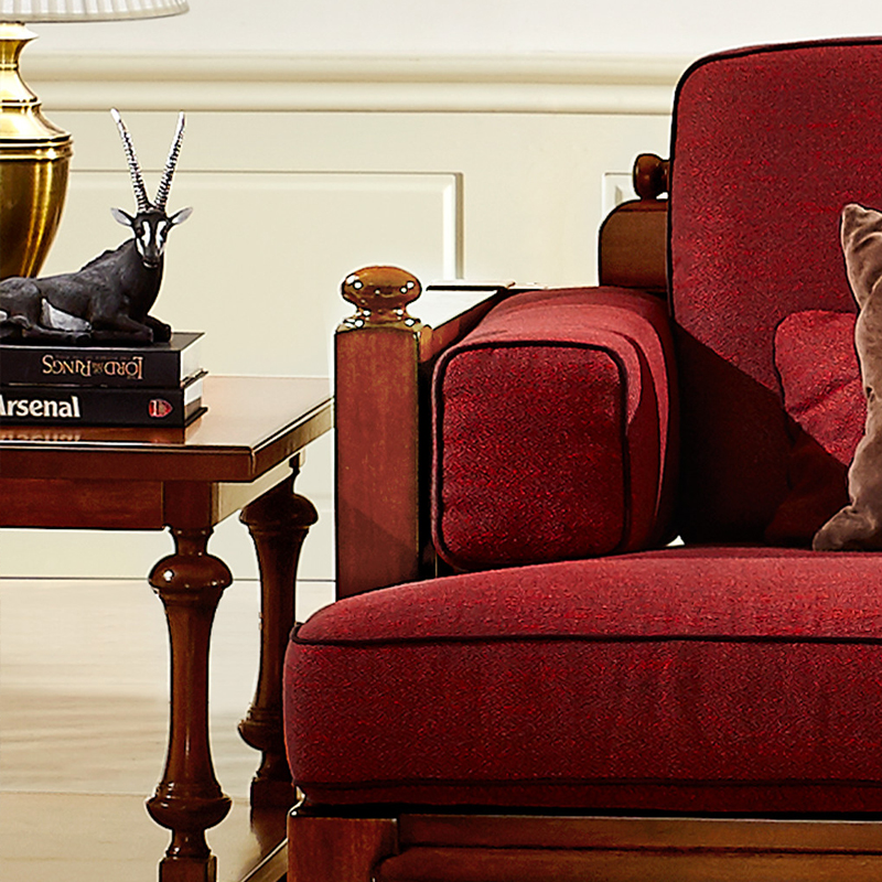 乐雅轩美式沙发组合 客厅欧式小奢华豪华高档沙发cm-v36 长茶几cm-j36