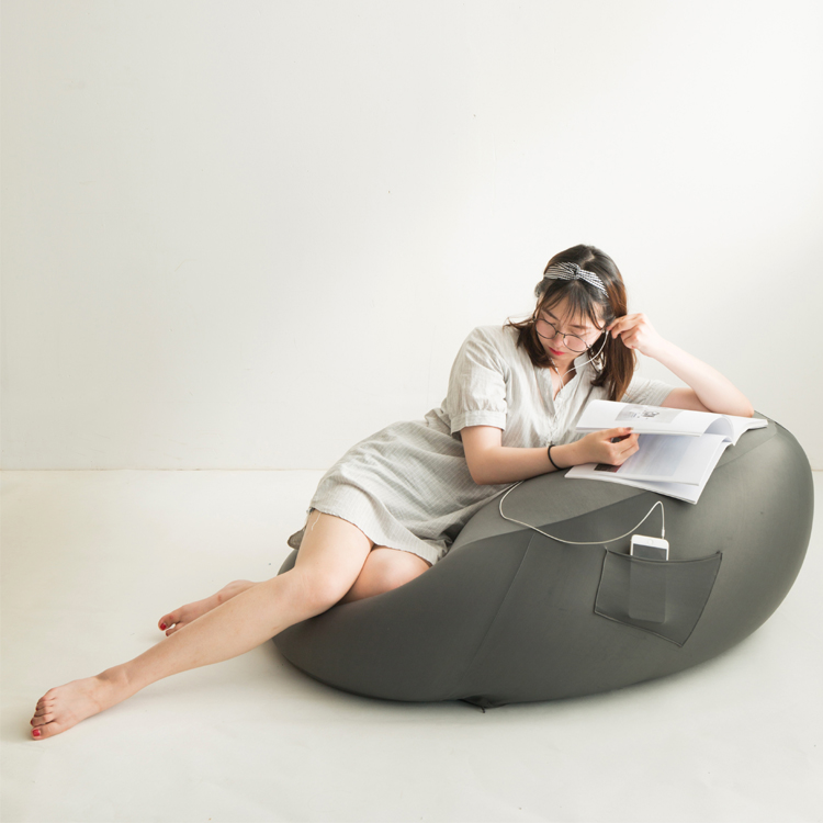 日式梨形懒人沙发粒子豆袋沙发无印良品风格网易严选在售