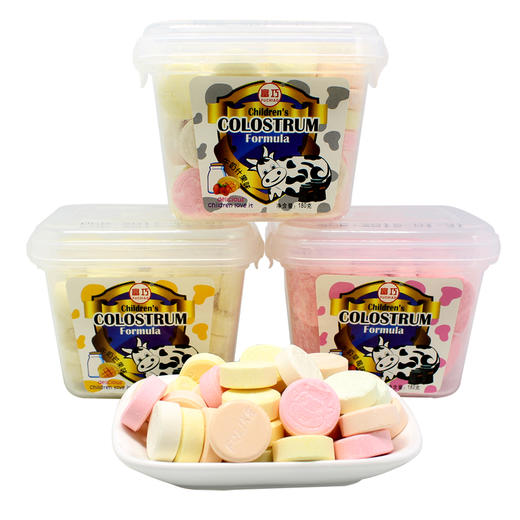 香港富巧牛奶片(原味\草莓\什锦味)180g 商品图0