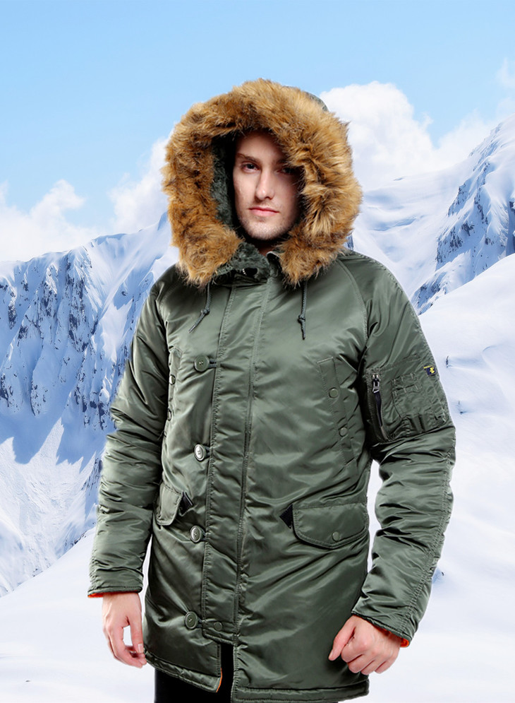 美国进口alpha 阿尔法n3b棉服