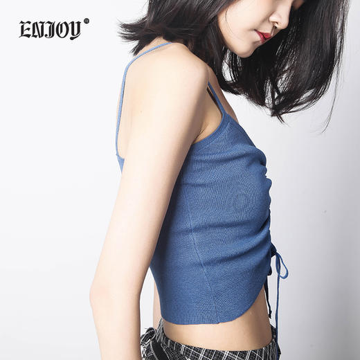 内衣裤 v领束绳吊带裹胸 内搭外穿打底防走光抽绳裹胸聚拢防滑上托