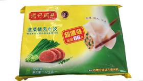 湾仔码头 韭菜猪肉水饺 66只 1.32kg