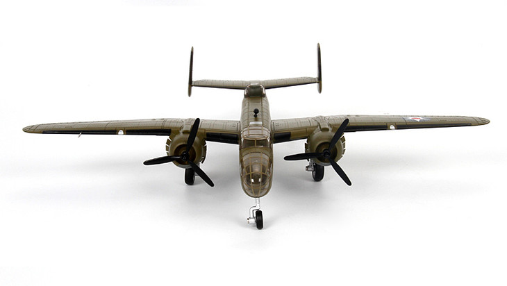 特尔博1:72二战b25轰炸机 美式飞机模型丨合金仿真军事模型丨收藏精品