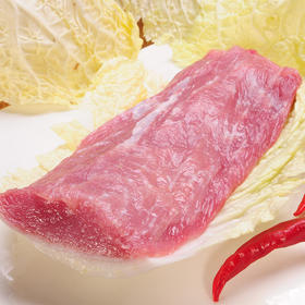 世界四大名猪之一-青峪黑豚 绿色猪带脂里脊 300g/盒