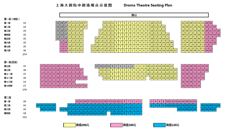 四川大剧院座位分布图图片