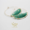 SpoiledBart Jewelry 天然绿玉髓耳圈 商品缩略图2