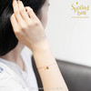 SpoiledBart Jewelry 14K注金石榴石半绳半链幸运红绳手链 商品缩略图4