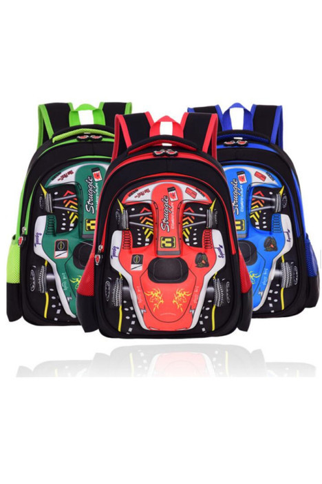 新款汽车书包小学生书包男孩书包1-6年级eva赛车幼儿园书包