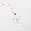 SpoiledBart Jewelry 14K注金石榴石半绳半链幸运红绳手链 商品缩略图5