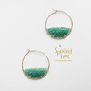 SpoiledBart Jewelry 天然绿玉髓耳圈 商品缩略图0
