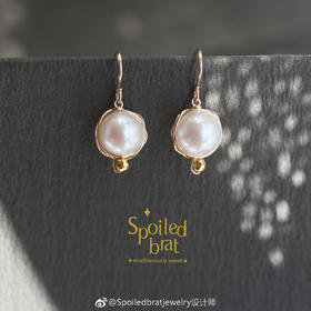 SpoiledBart Jewelry 天然淡水珍珠耳环