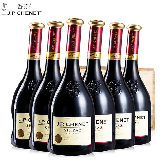 法国进口香奈赤霞珠西拉干红葡萄酒750ml