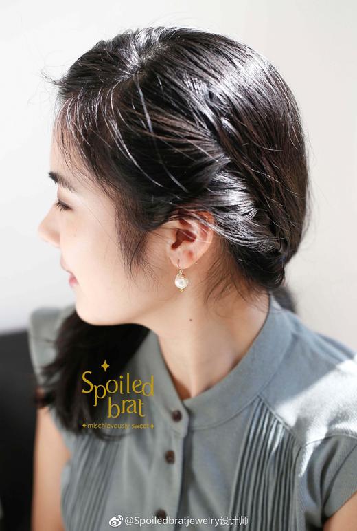 SpoiledBart Jewelry 天然淡水珍珠耳环 商品图1