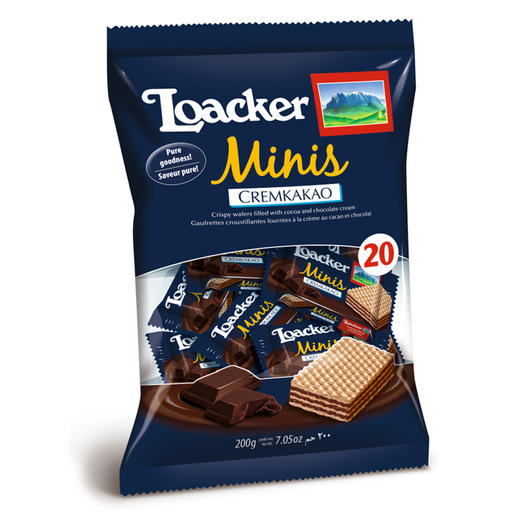 莱家巧克力味迷你威化饼干200g（20小包） 商品图0