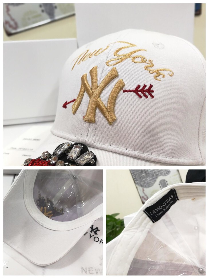 mlb红心镶钻刺绣专柜款棒球帽鸭舌帽很有潮流范的一款帽子.