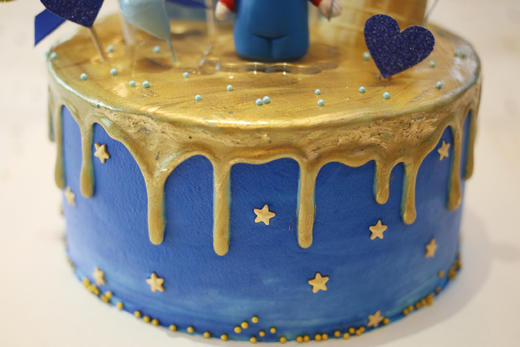 场景主题蛋糕系列｜可爱小王子 周岁宝宝，如图款式，新鲜水果，动物性淡奶油~ 商品图1