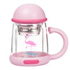 韩国杯具熊双层玻璃杯水杯少女办公室带把可爱便携过滤花茶杯杯子 商品缩略图0