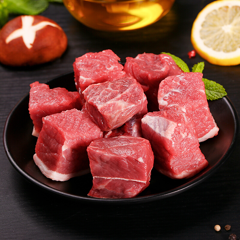 天莱香牛 新疆有机牛肉 牛肉块1000g/袋 冻品