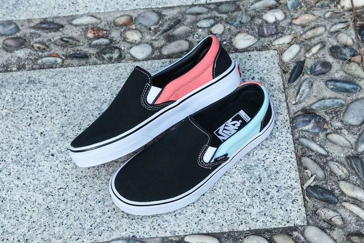vans slip on pro红蓝鸳鸯休闲滑板鞋