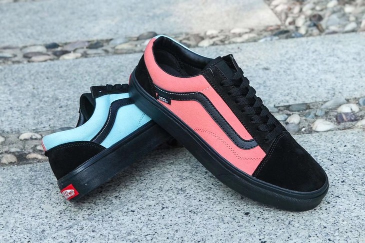 vans slip on pro红蓝鸳鸯休闲滑板鞋