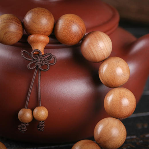 青山特惠1515颗沉水印度迈索尔正区红肉老山檀手串l5