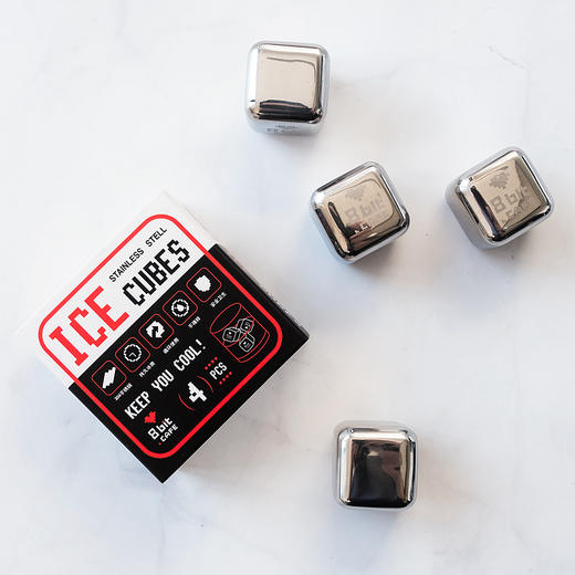 【捌比特定制】不锈钢冰块 4粒 商品图1