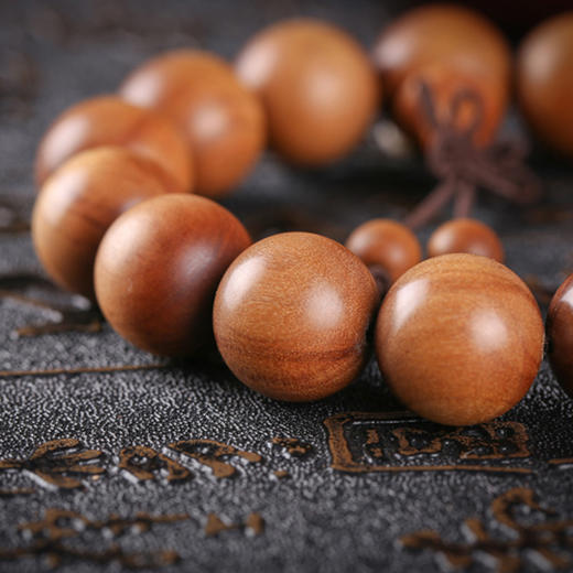 青山特惠1515颗沉水印度迈索尔正区红肉老山檀手串l5