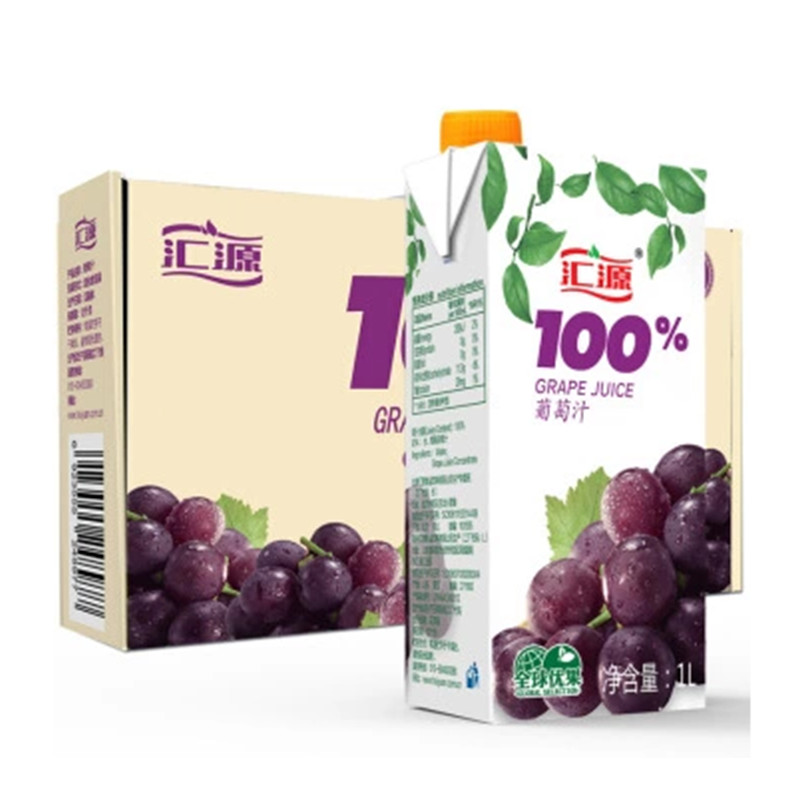 汇源100%葡萄汁 1lx5盒 精装礼盒