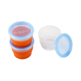 3个装 宝宝果泥杯辅食盒 婴儿辅食储存杯宝宝零食盒保鲜密封盒便携