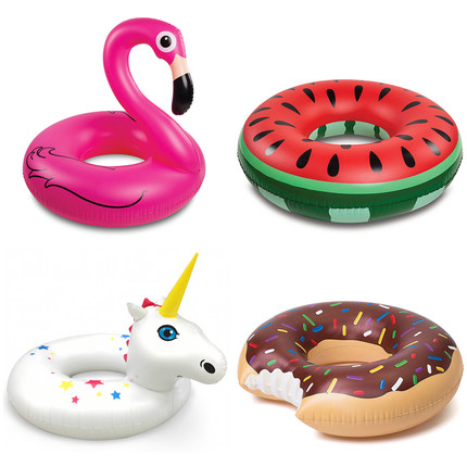 quut儿童成人火烈鸟bigmouth游泳圈浮圈坐骑超大号沙滩戏水玩具