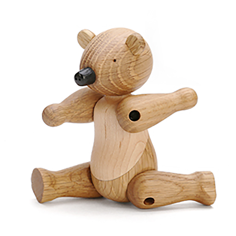 北欧风格 木质熊先生 丹麦木偶摆件 木质家居 创意生日礼物