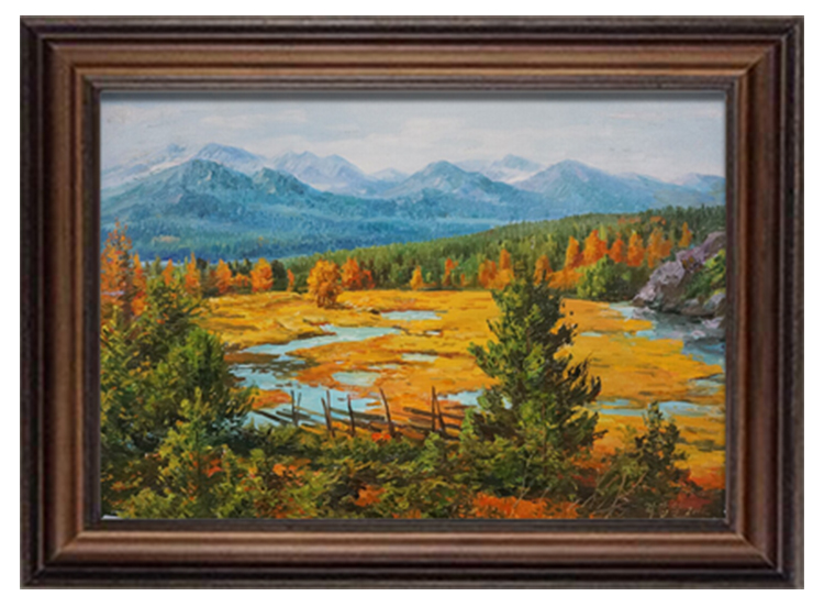 李甲日-风景油画 《金色麦田》 卧室 客厅 餐厅