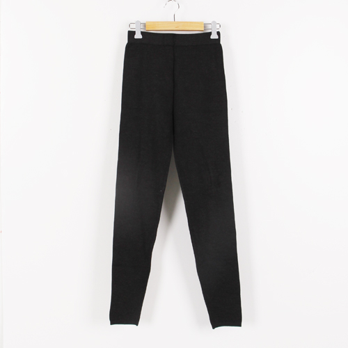 XL码深灰色羊毛混纺抗起球打底羊毛裤女B43