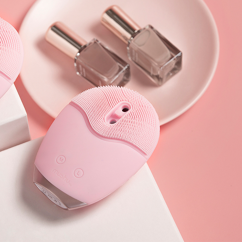 mushu木薯自动出泡洗脸仪硅胶洁面仪毛孔清洁器充电电震动美容仪