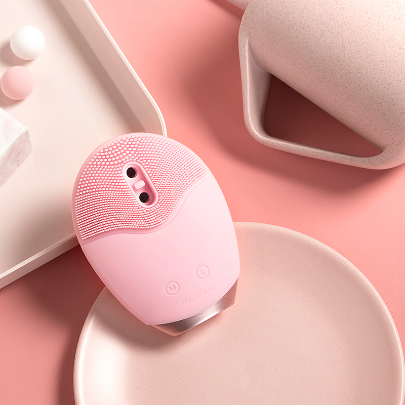 mushu木薯自动出泡洗脸仪硅胶洁面仪毛孔清洁器充电电震动美容仪