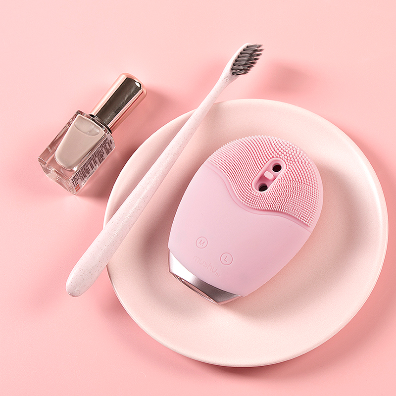 mushu木薯自动出泡洗脸仪硅胶洁面仪毛孔清洁器充电电震动美容仪